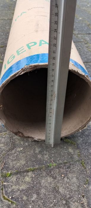 Rura na słupki betonowe karton 3m x19cm