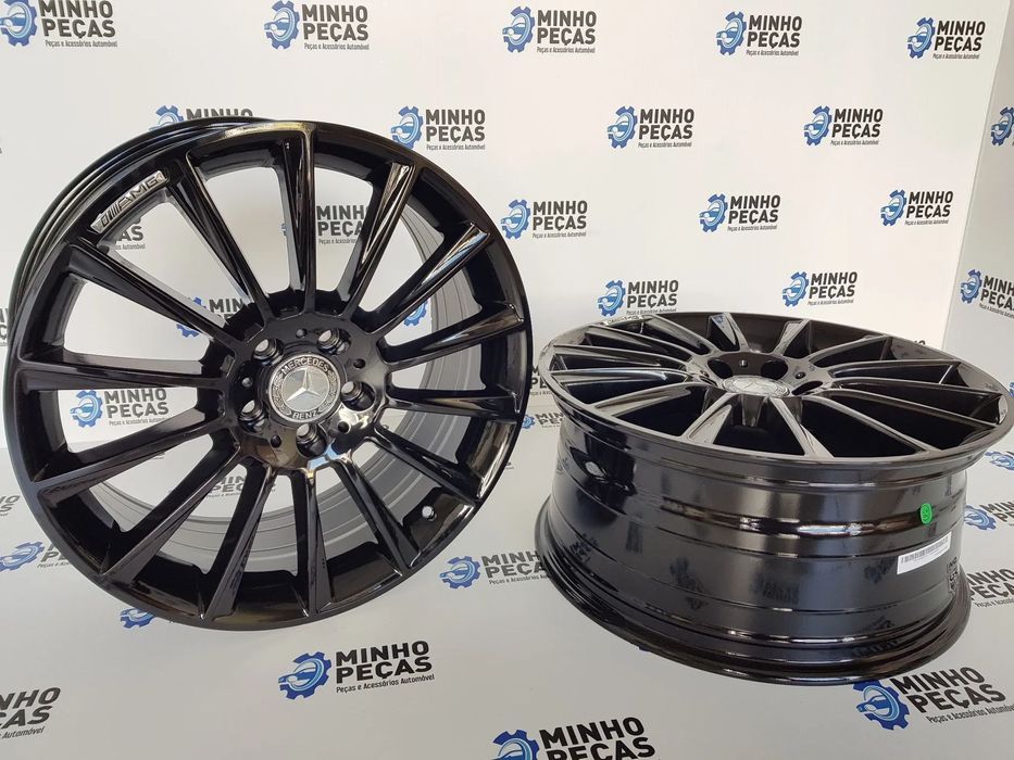 Jantes Mercedes (C63) AMG Turbine em 18 Preto Brilho