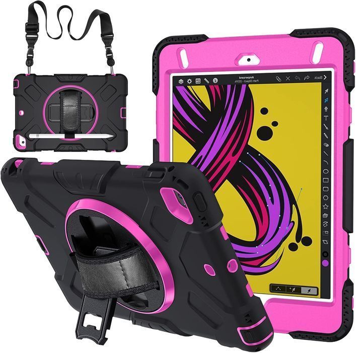 Etui do iPad Mini 5/4 7,9” Pancerne z Obrotową Podstawką Czarne