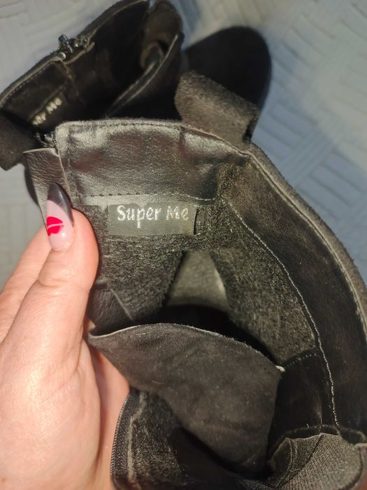 Czarne botki rozmiar 39