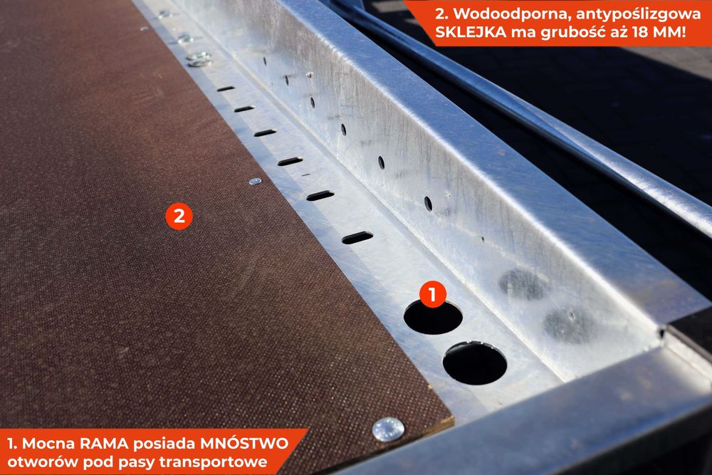 Neptun Przyczepa LOADMAX pod minikoparkę koparkę N35-350 2bld [GN285]