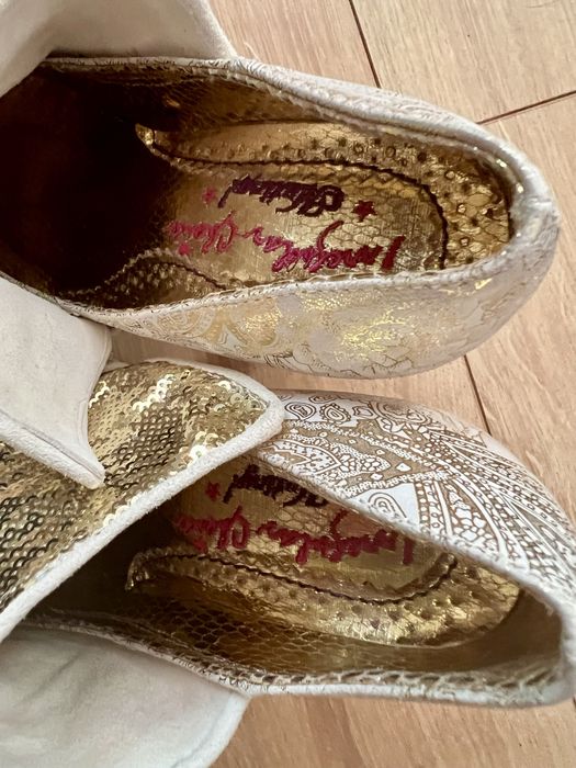 Buty Irregular Choice rozm 38 barwy złota i beżu