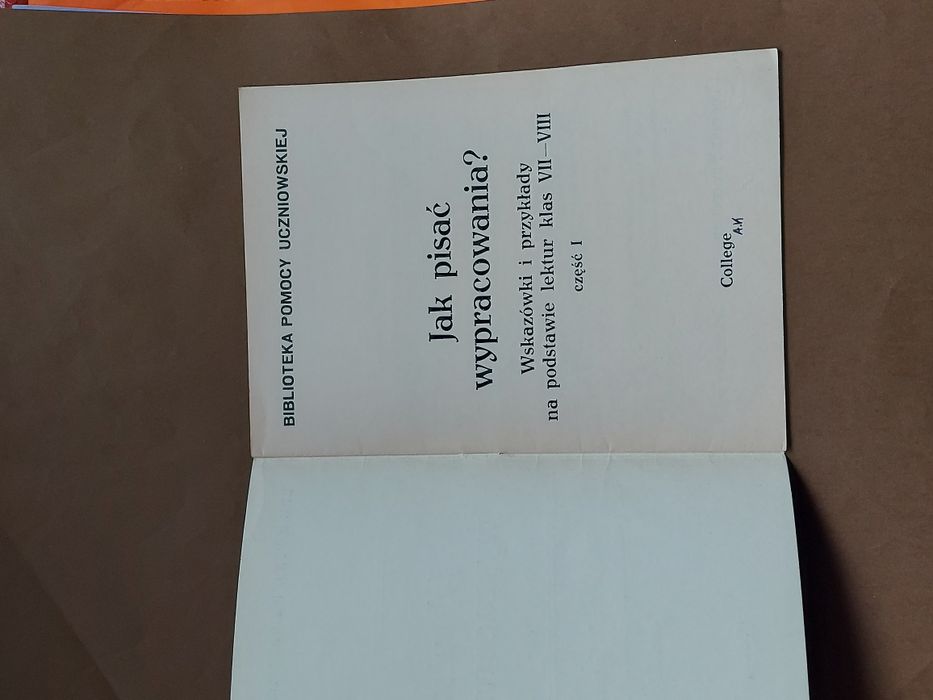 Książka Jak pisać wypracowania klasa 7 i 8 1992rok