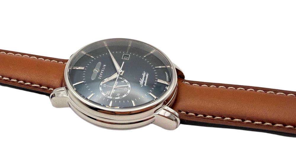 Zegarek Męski Zeppelin Atlantic 8470-5 Automatic Niebieski Powystawowy Idealny