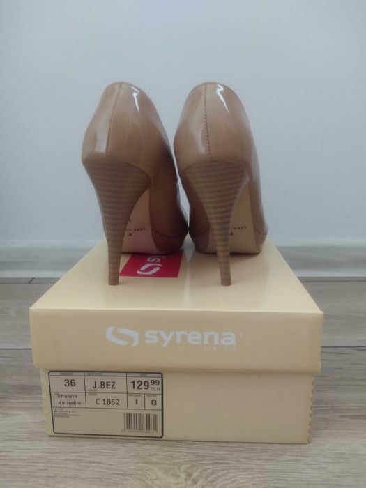 Buty damskie jasny beż rozmiar 36 Syrena