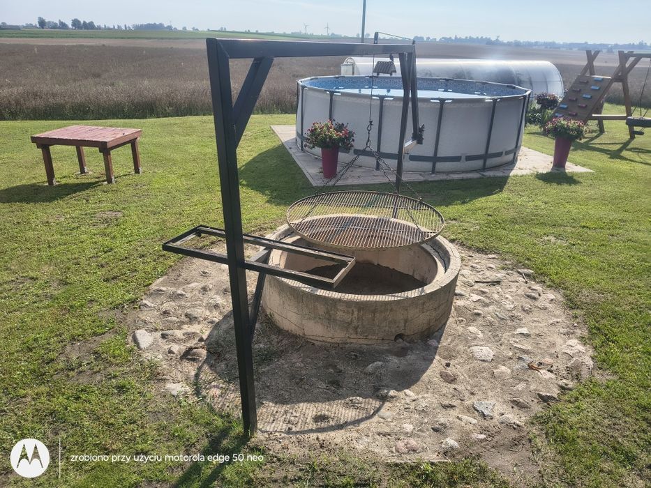 Mega duża konstrukcjia grilla , ruszt 120 cm !!!