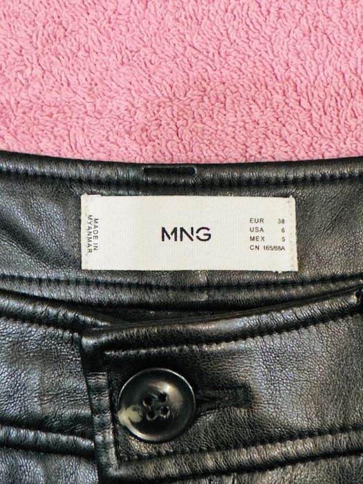 Mango брюки штаны эко кожа