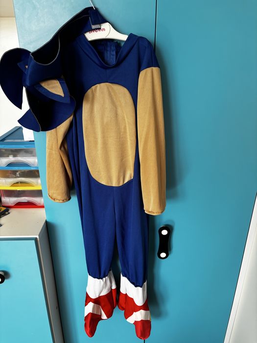Strój kostium przebranie Sonic 110/116 122 /128