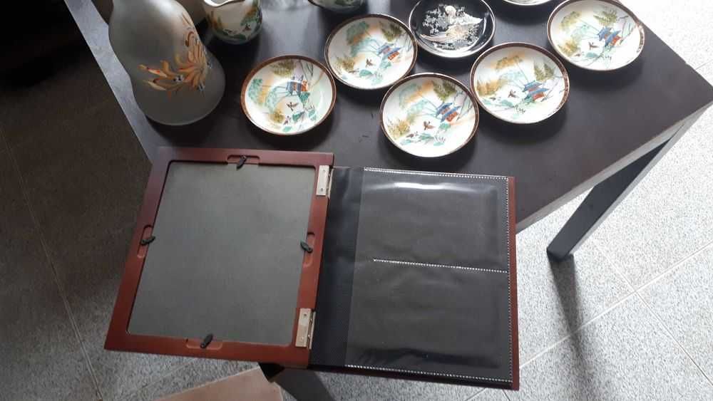 Album foto,moldura,prato aperitivos e pratos decorativos-tudo 10 euros