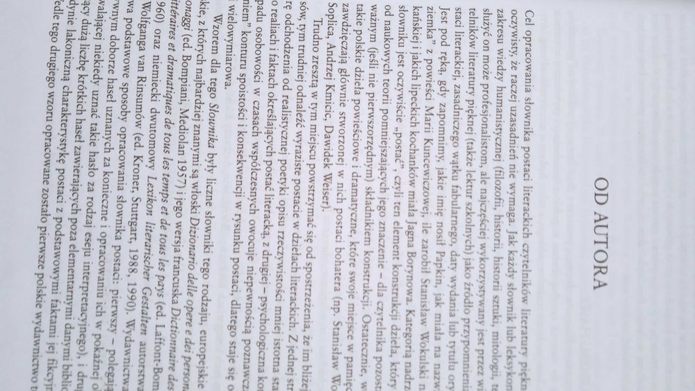 Słownik postaci literackich.