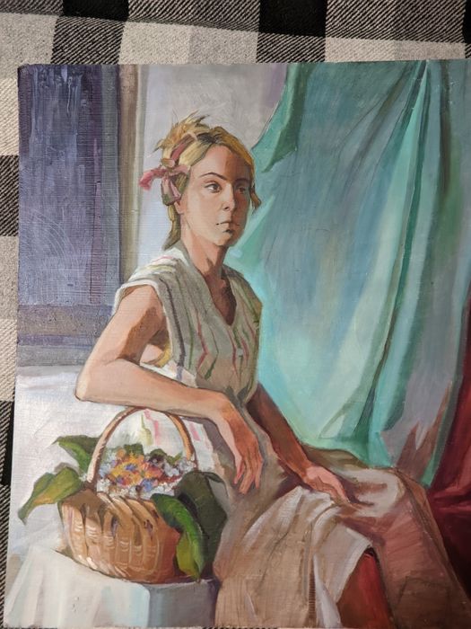 Продам картину, масло, грунтованный ДВП