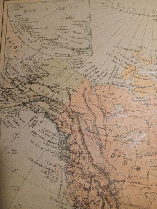 Mapa da America Setentrional (Final Sec XIX, Inicio Sec XX)