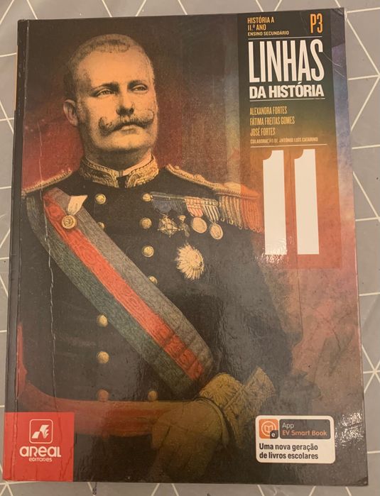 Livro de História de 11° Ano, P1, P2, P3 e Caderno de Atividade.