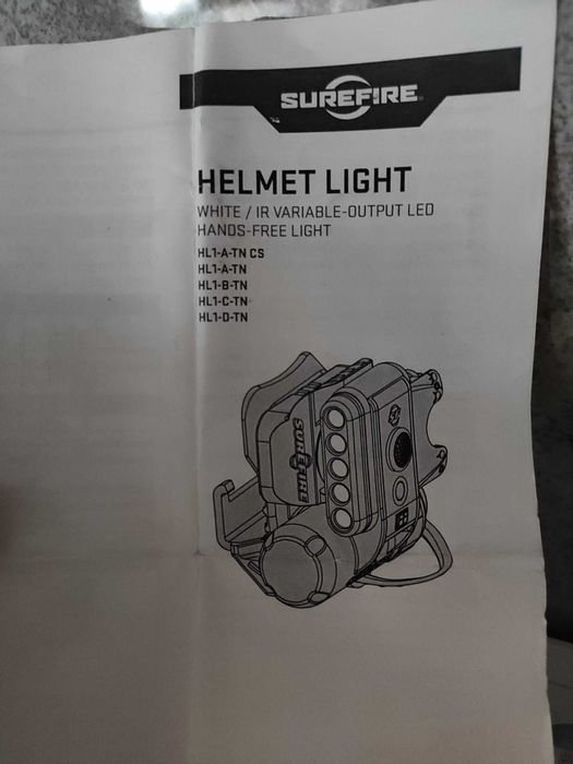 Latarka na hełm SureFire HL1-A-TN