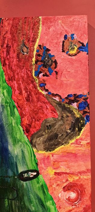 Sylwia Wojewódzka "Binarnie" akryl na płótnie