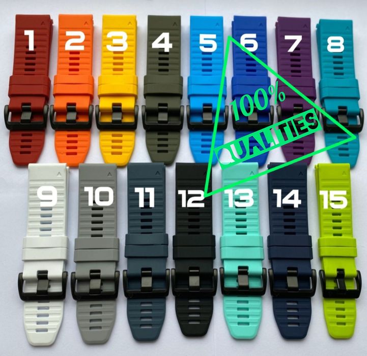 Ремешок силиконовый QuickFit 22/26 mm для  часов  Garmin