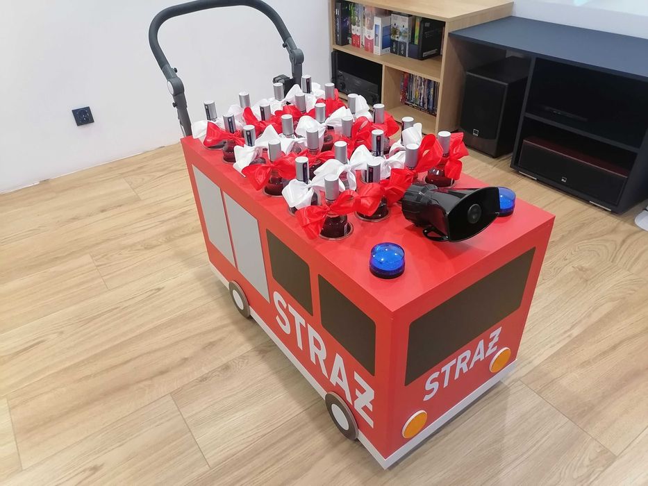 Wódkowóz wesele ślub dekoracja sali koszyk na alkohol imieniny syrena