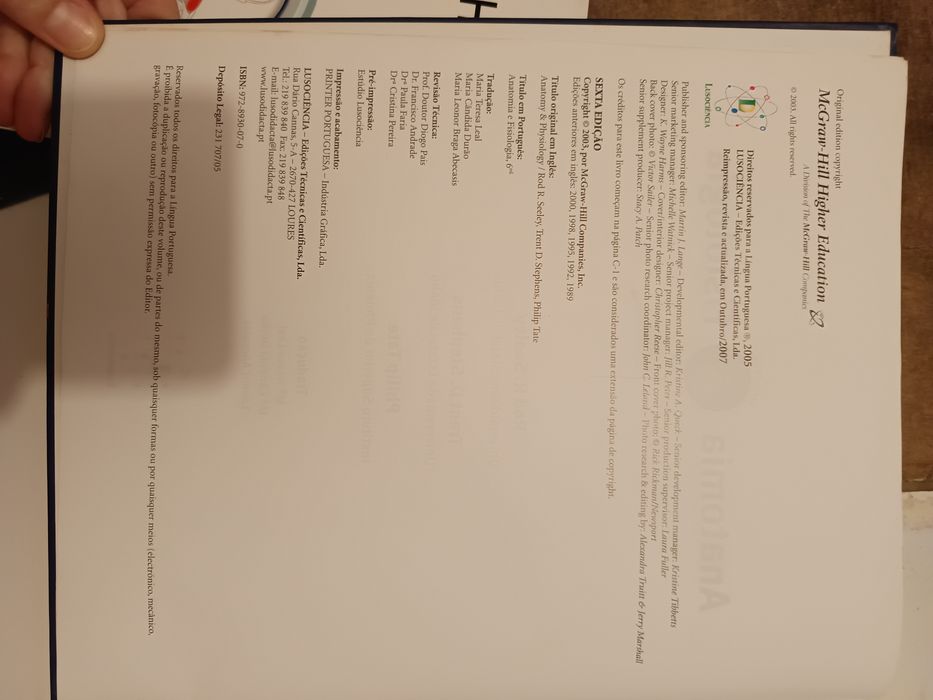 Livro Anatomia & Fisiologia