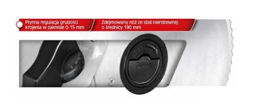 Krajalnica elektryczna MKR-04M z ostrzami ze stali szlachetnej