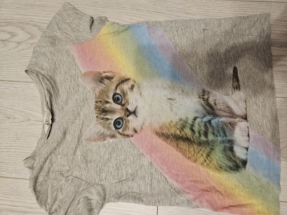 Paka koszulek r. 134 z krótkim rękawem  dla dziewczynki