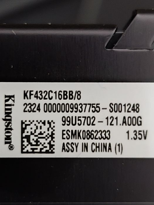 Kit 16Gb RAM DDR4 3200Mhz Kingston Fury