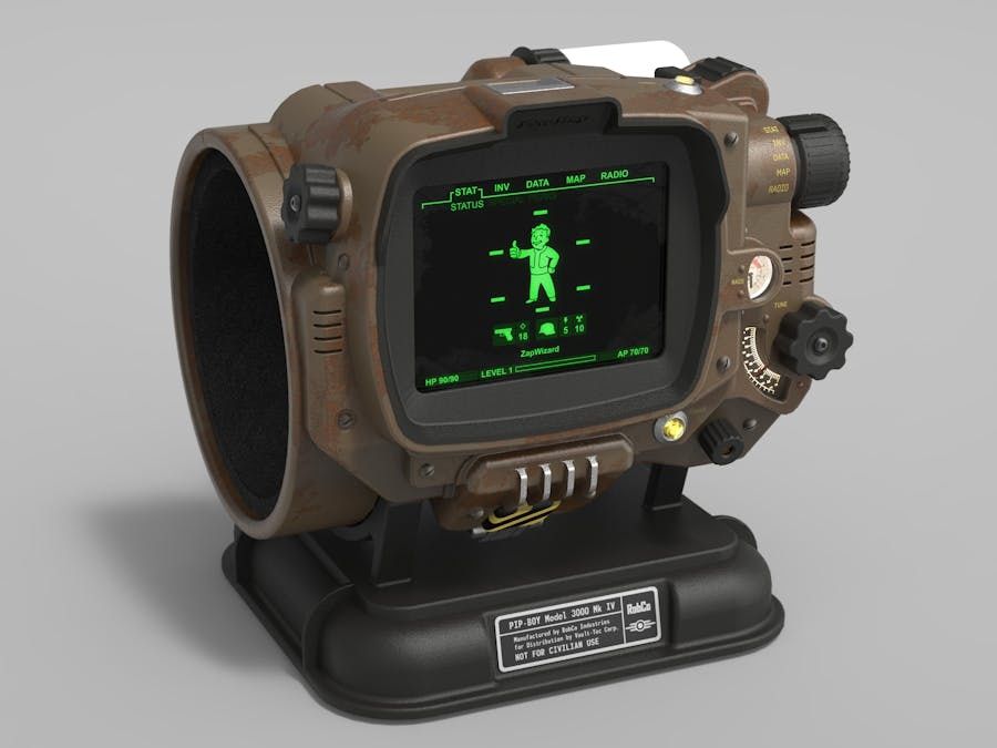 Pip-boy fallout заготовка конструктор
