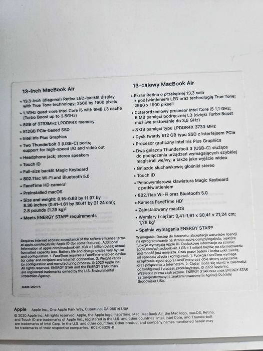 MacBook Air 13" Rose Gold i5 512GB