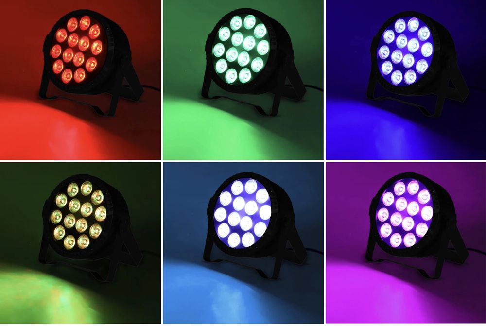 Led Par 100w RGBW DMX com comando RF