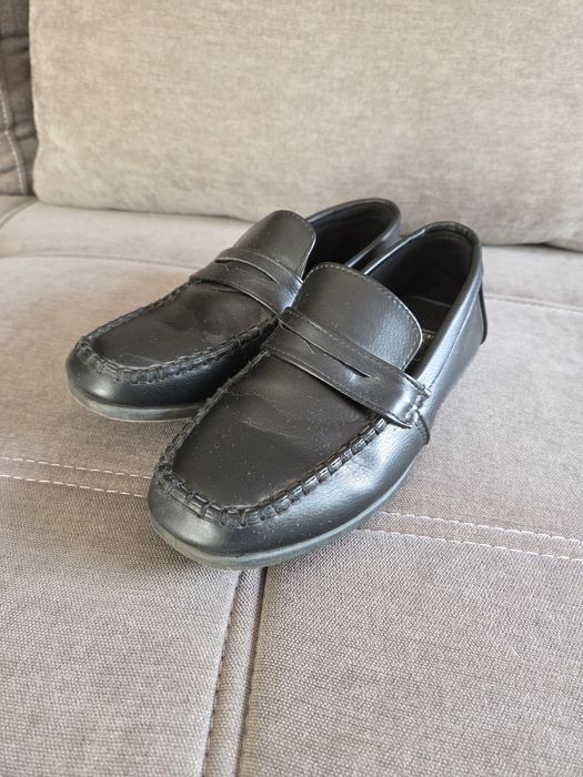 Buty chłopięce pantofle czarne