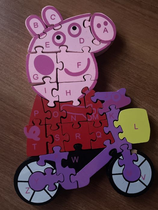 Puzzle dewniane Peppa i George