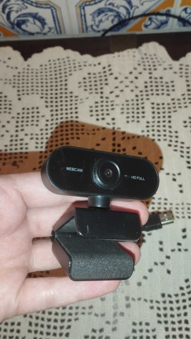 Webcam Full HD 1080p com Microfone (Windows/Mac/Android)