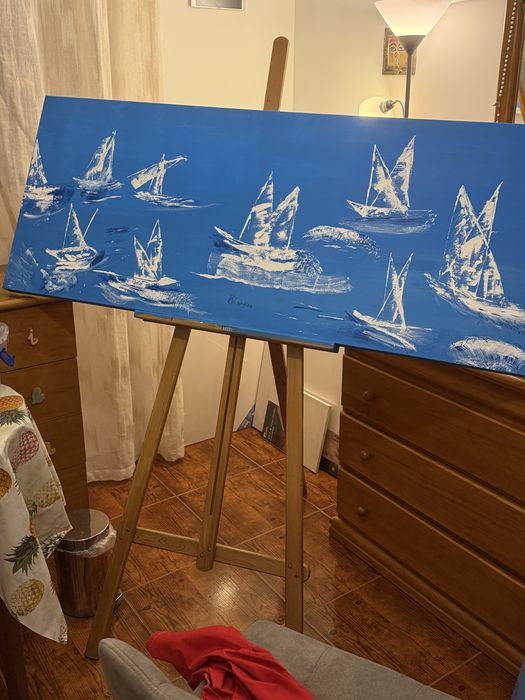 Quadro “os veleiros” 150cm por 60cm