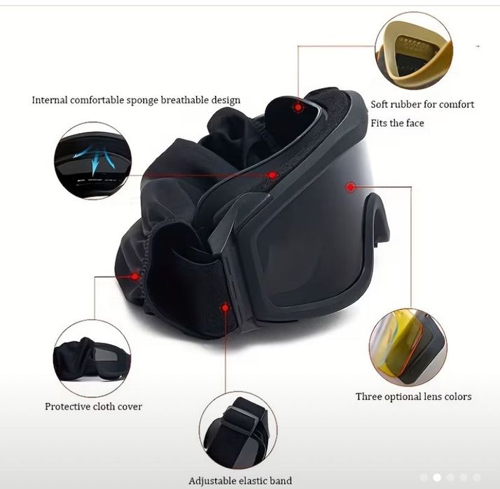 Очки тактические. Очки маска тактические