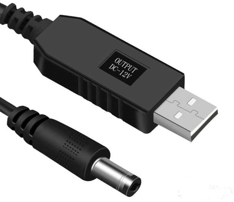 Кабель USB-DC живлення роутера USB 5V до 12V Повербанк+роутер+Інтернет