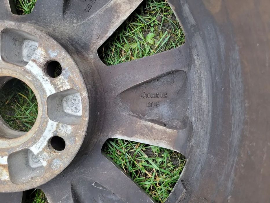koła 215/55/16 felgi aluminiowe 5x112 7,6x16 et45 audi a6 c6 vw