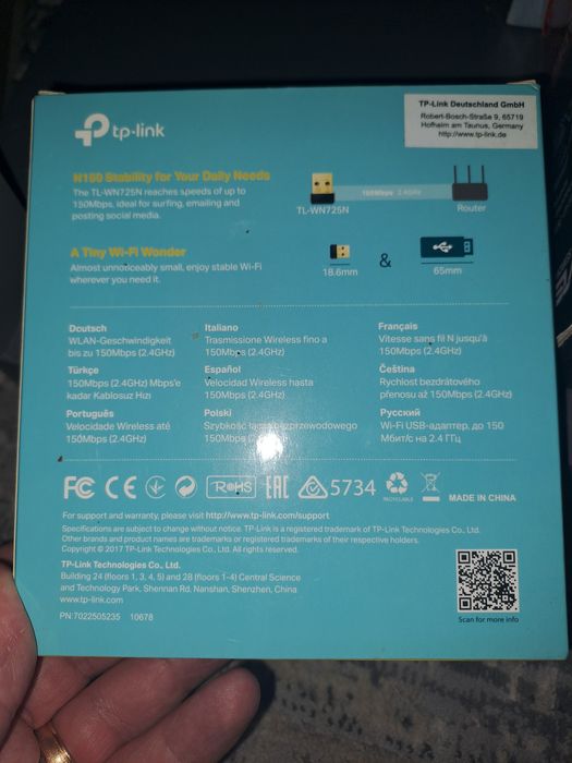 TP-Link Nano Wi-Fi Adapter64738279231233121