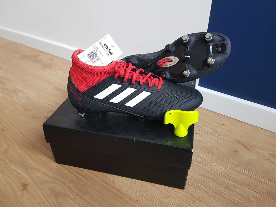 Adidas Predator 18.3 SG - Nowe - roz. 42 2/3 (27 cm) - Lanki - Wkręty - Korki