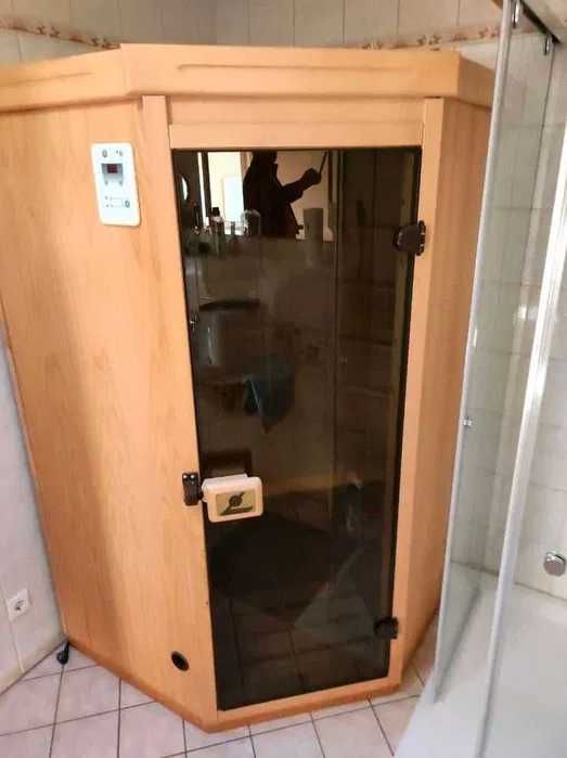 Kabina sauna 1-2 osobowa mała zgrabna 220v szklane drzwi