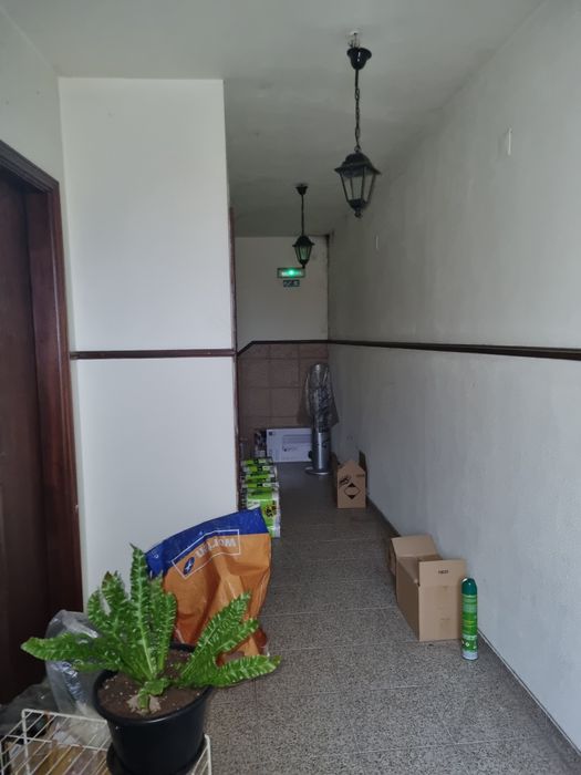 Prédio com comércio ativo