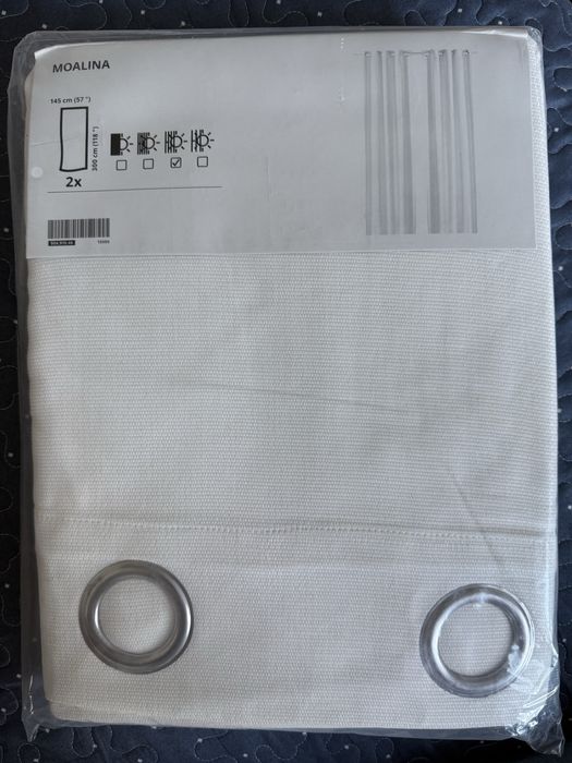 IKEA zasłony MOALINA 2 szt. 145x300 cm