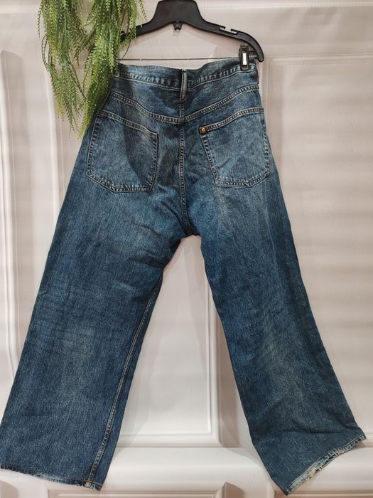 Świetne granatowe spodnie jeansy H&M rozmiar ok 44 bawełna