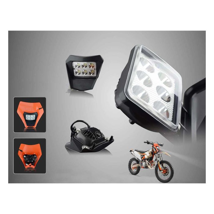 Farol LED Supermoto KTM EXC SXF - 36W Motocross Enduro