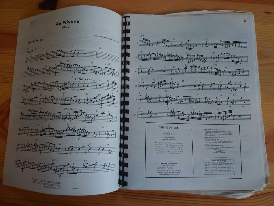 Charlie Parker Omnibook jazz Nuty Z solówek mistrza Saksofonu