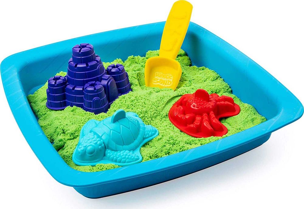 Piasek kinetyczny magiczny 1kg piaskolina NOWY zielony