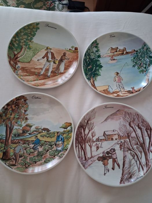 4 pratos das estacoes do ano colecção phillae