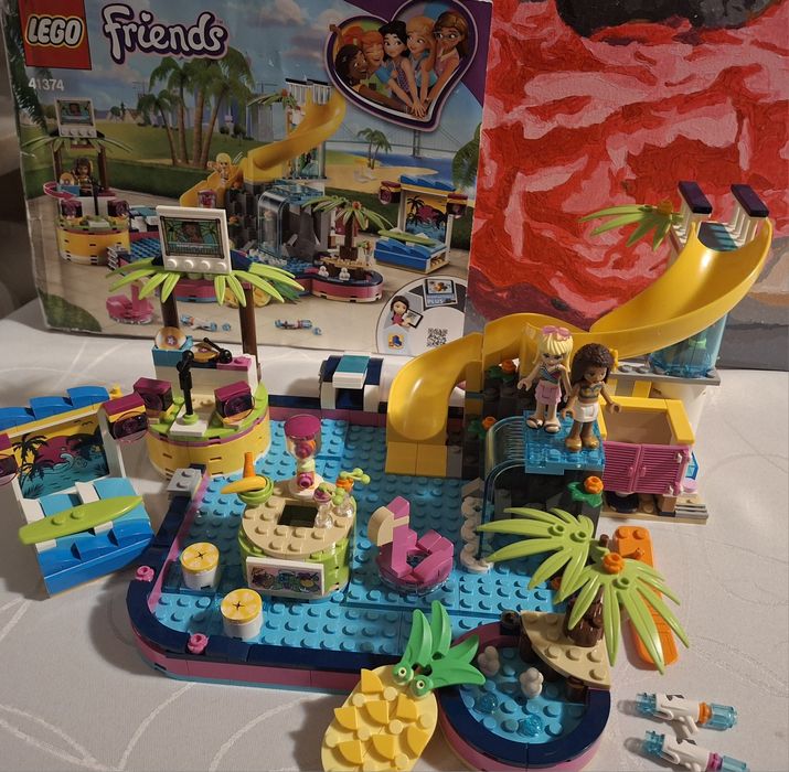Klocki lego friends 41374 impreza Andrei na basenie