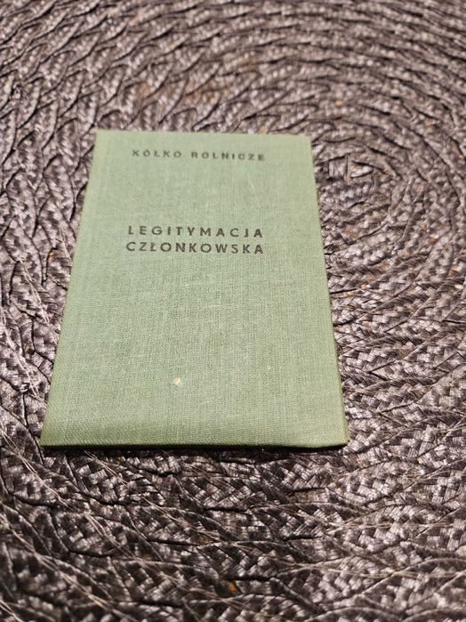 Stara legitymacja PRL 1977r Kółko Rolnicze Gospodyń Wiejskich