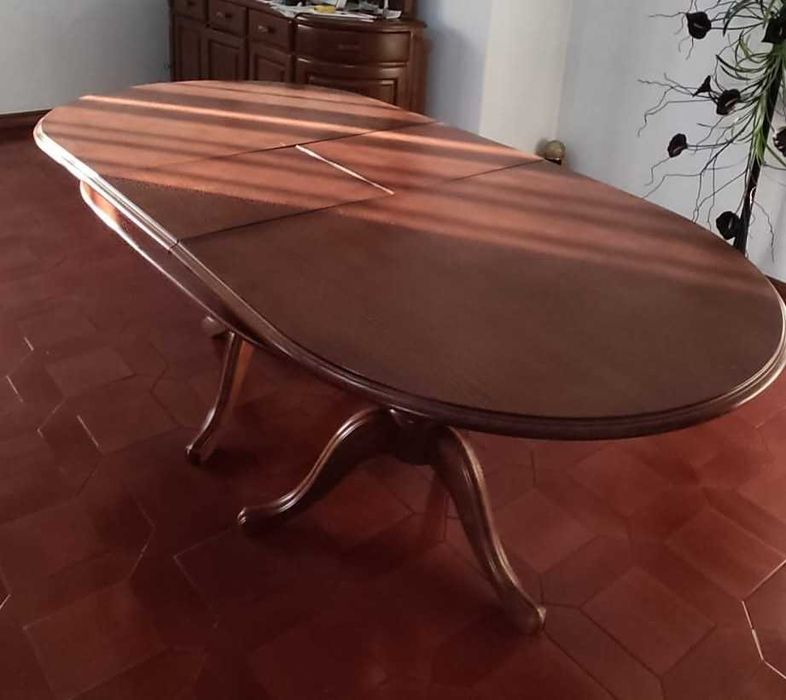 Conjunto de mesa jantar + 6 cadeiras + Móvel + mesa centro