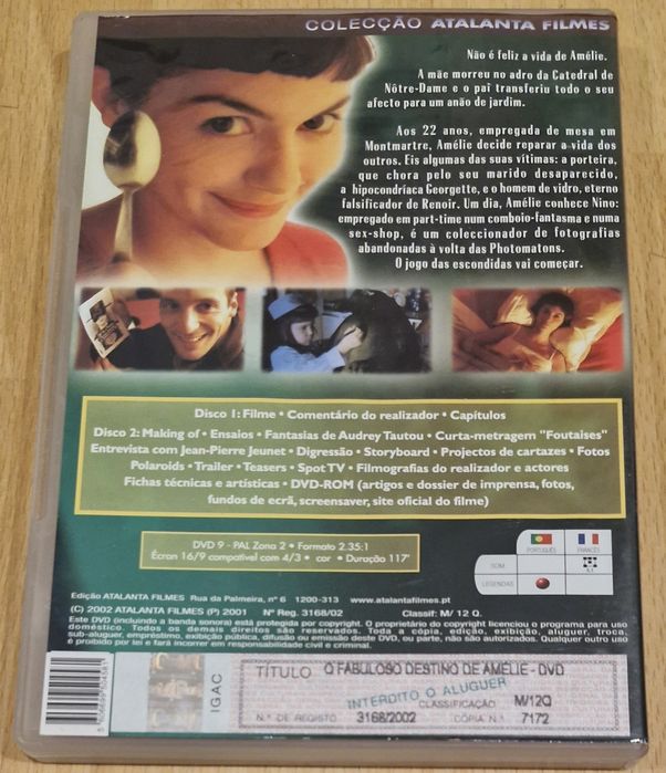 Dvd - O Fabuloso Destino de Amelie (Edição especial) (2Dvds)
