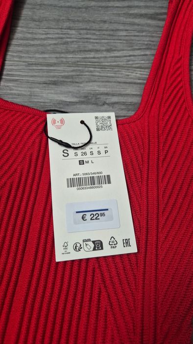 Боді zara з квадратним вирізом на кнопках